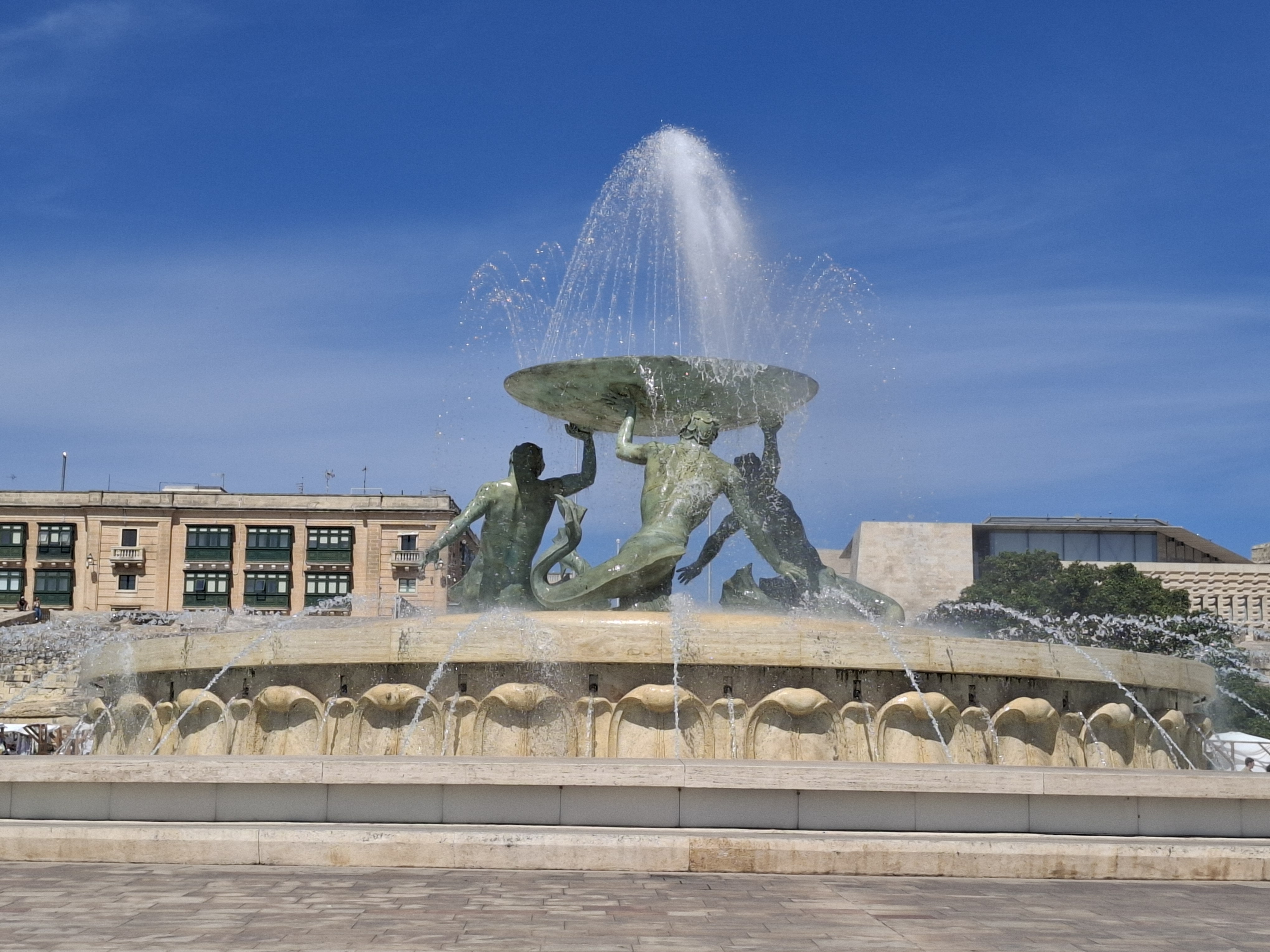 Tritons’ Fountain - Main view in Floriana, Malta